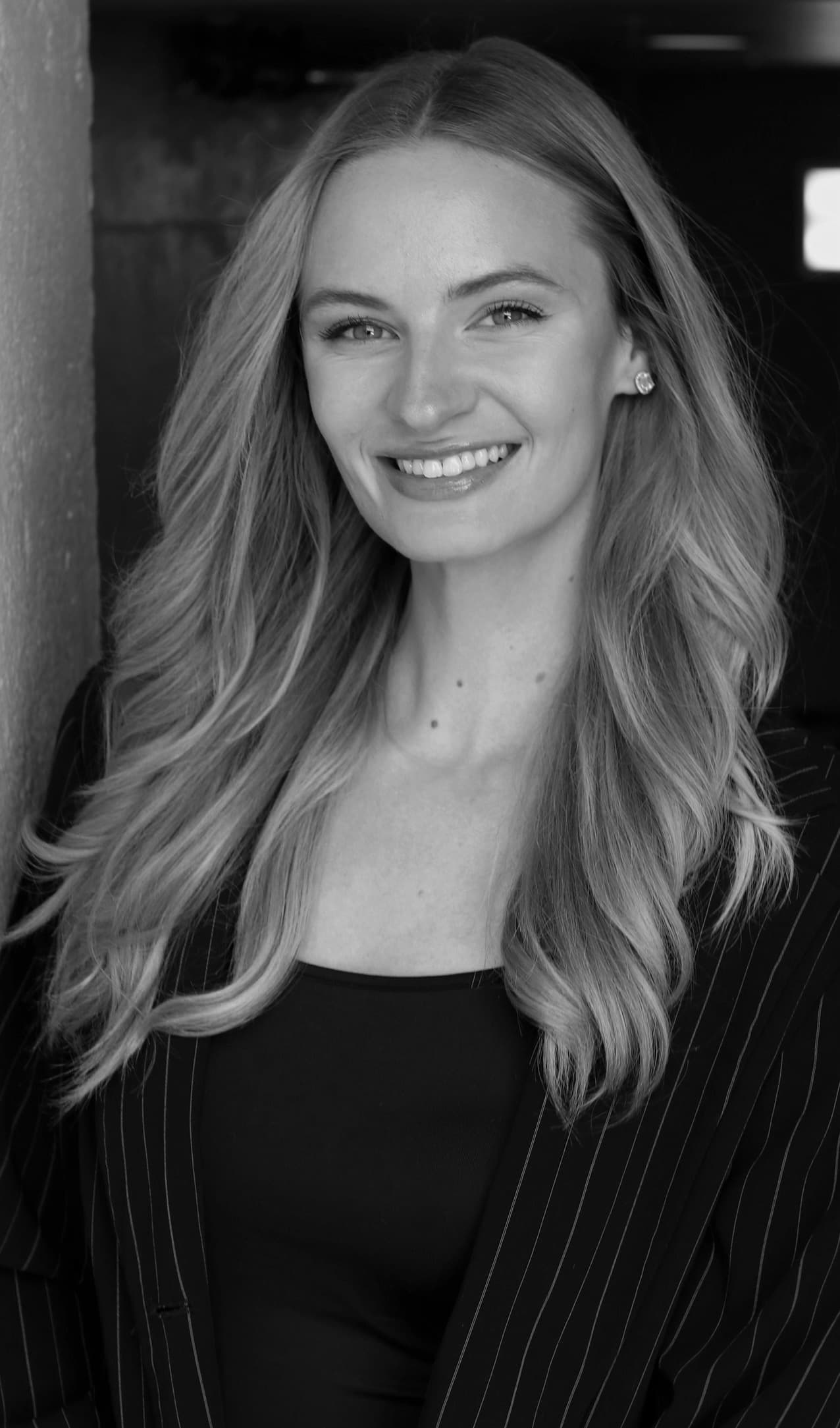 Black-and-white portrait of Anna Jane Jackson